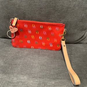 Dooney & Bourke Red Leather Clutch/Wrist